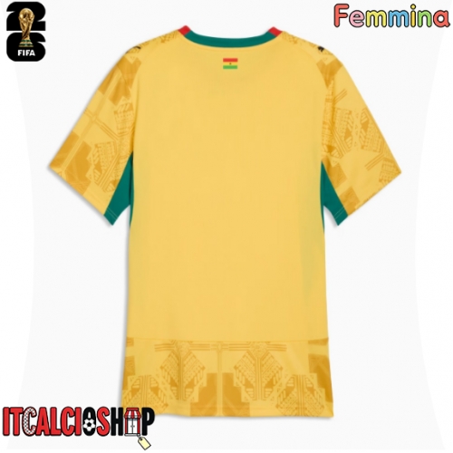 Ghana Seconda Maglia Femmina Mondiali 2026 Manica Corta